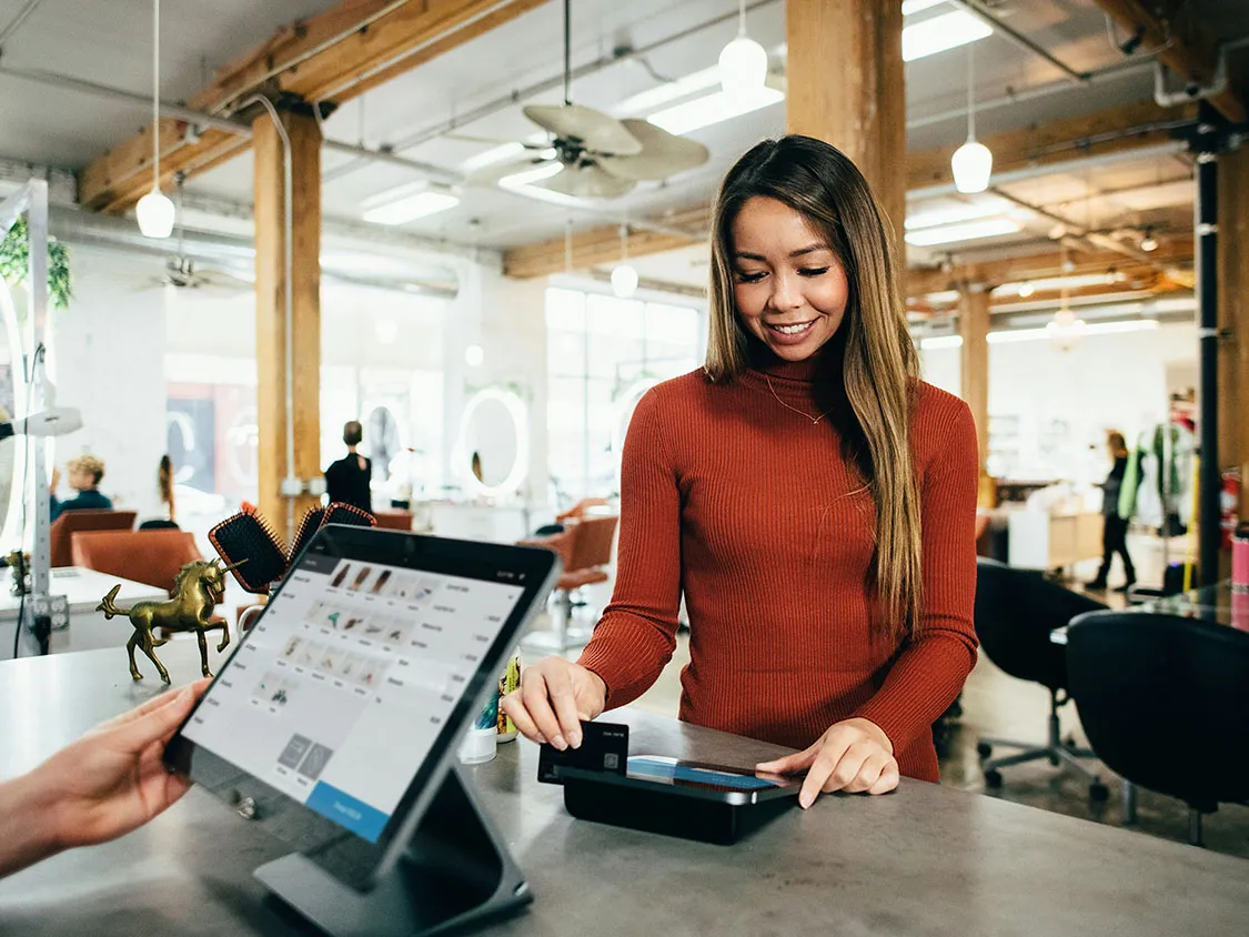 person spending money