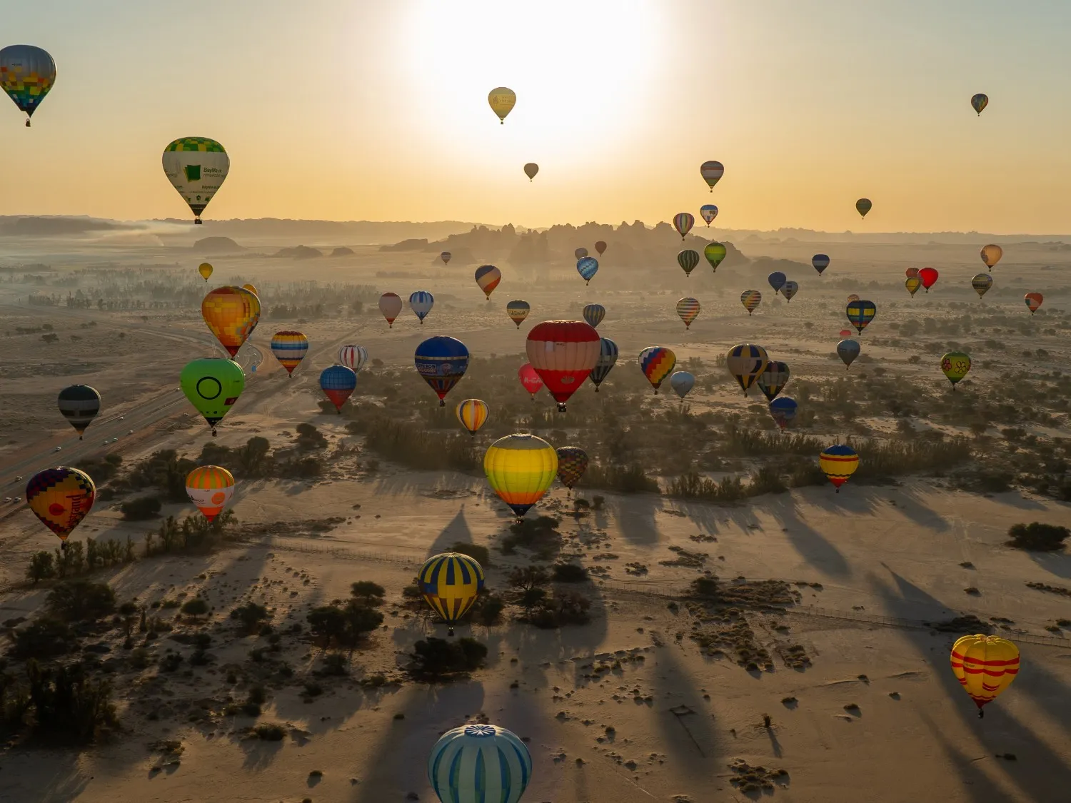 balloons and landscapes