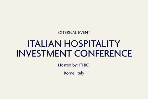 Italian Hospitality Investment Conference