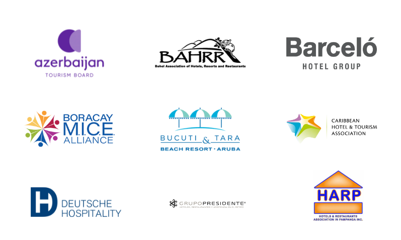 Supporters include the Barcelo Hotel Group, Minor Hotels and the HBX Group