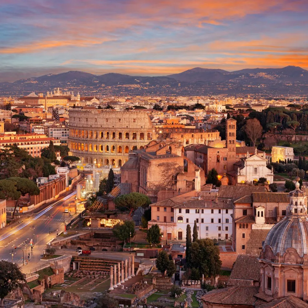 Rome Cityscape - Square